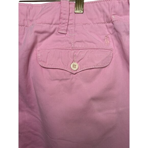 Polo Ralph Lauren Men's Pink Chino Shorts Size 38 100% Thick Cotton Preppy Class - Picture 7 of 12